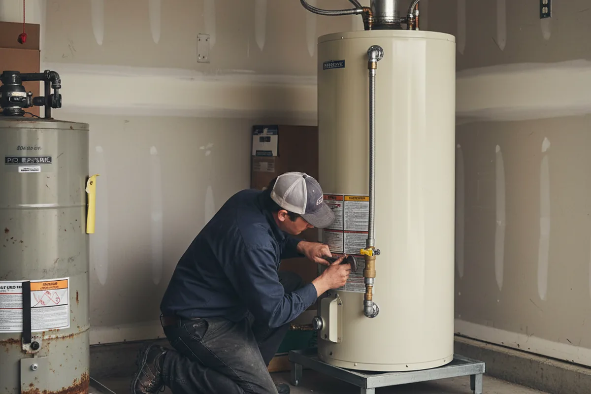 Water heater and shutoff valve replacement in Agness